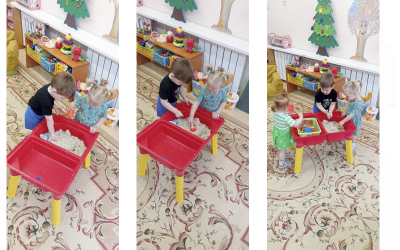 Игры с кинетическим песком Игры с кинетическим песком.